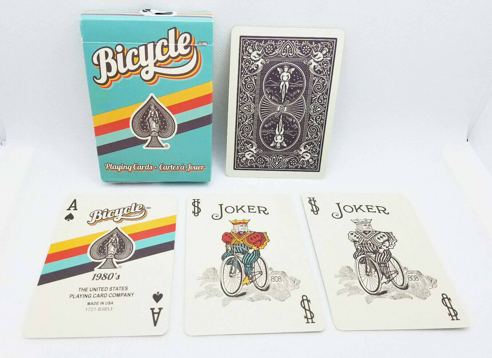 1980's Retro Bicycle Playing Cards 2 Deck Set - Image 5