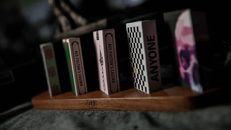 5 Deck Wooden Sideways Playing Card Display Batten - Image 4