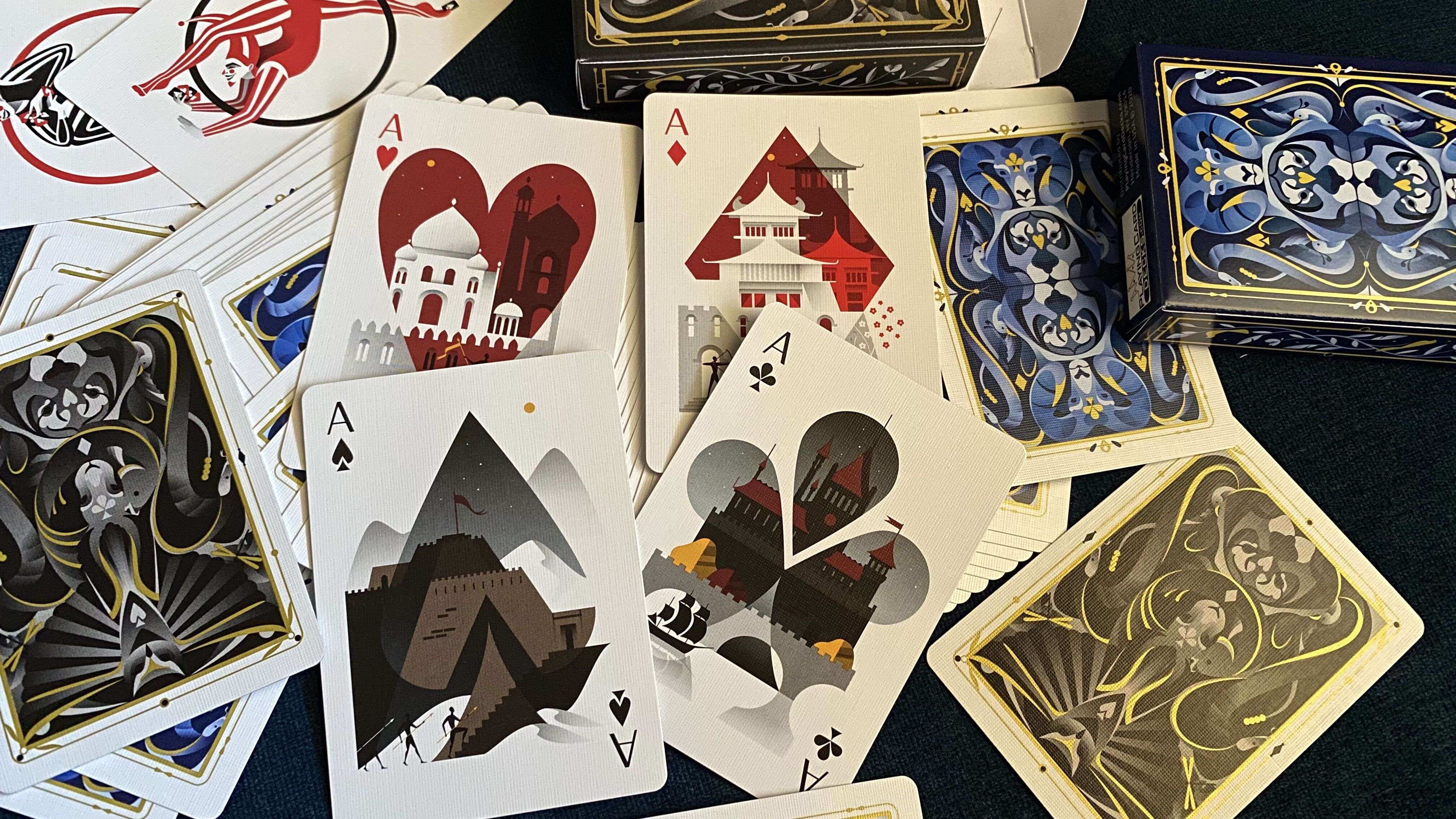 5th Kingdom Blue Gilded Playing Cards USPCC - Image 10