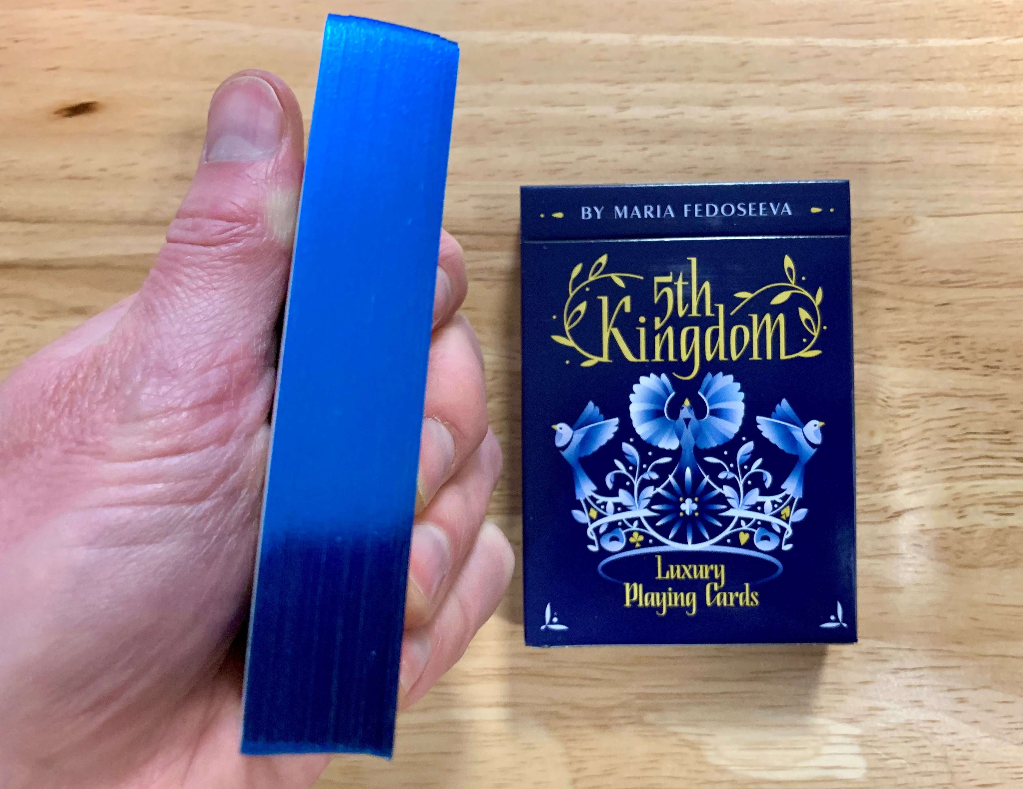 5th Kingdom Blue Gilded Playing Cards USPCC - Image 2