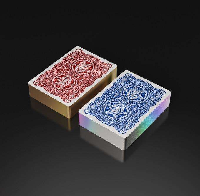 666 Gilded Playing Cards 2 Deck Set Cartamundi - Image 3