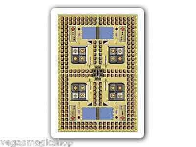 8-Bit Gold Pixelated Bicycle Playing Cards Deck - Image 5