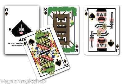 8-Bit Original Pixelated Bicycle Playing Cards Deck - Image 3