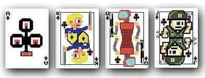8-Bit Platinum Hits Pixelated Bicycle Playing Cards Deck - Image 2