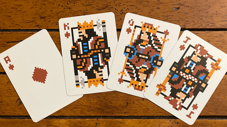 8 Bit Red Playing Cards USPCC - Image 3