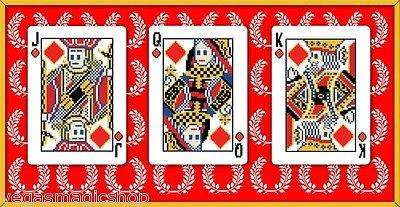 8-Bit Traditional Blue Pixelated Bicycle Playing Cards Deck - Image 5