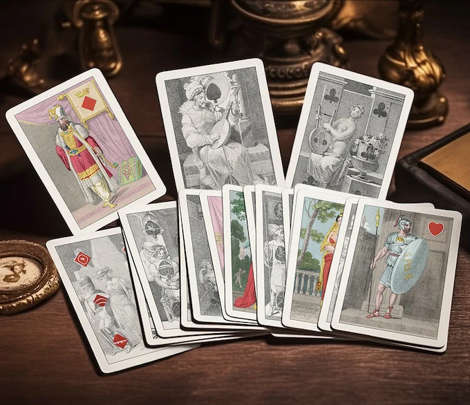 Ackermann Bartlett 1818 Transformation Playing Cards USPCC - Image 6