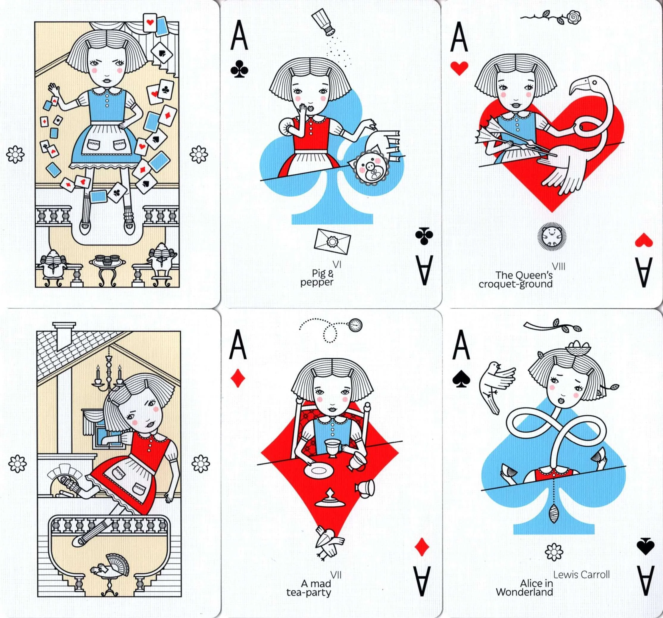 Alice in Wonderland Playing Cards USPCC - Image 4