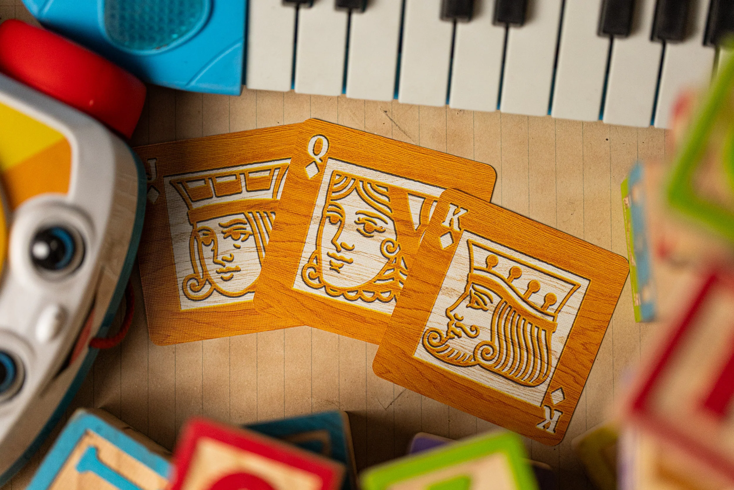 Alphabet Blue Block Playing Cards by Kings Wild Project - Image 12