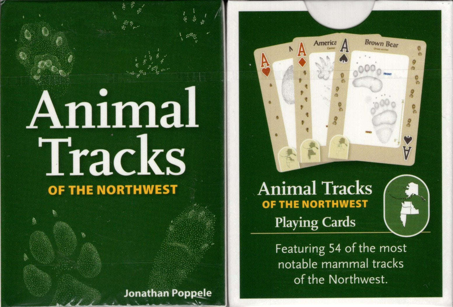 Animal Tracks of the Northwest Playing Cards