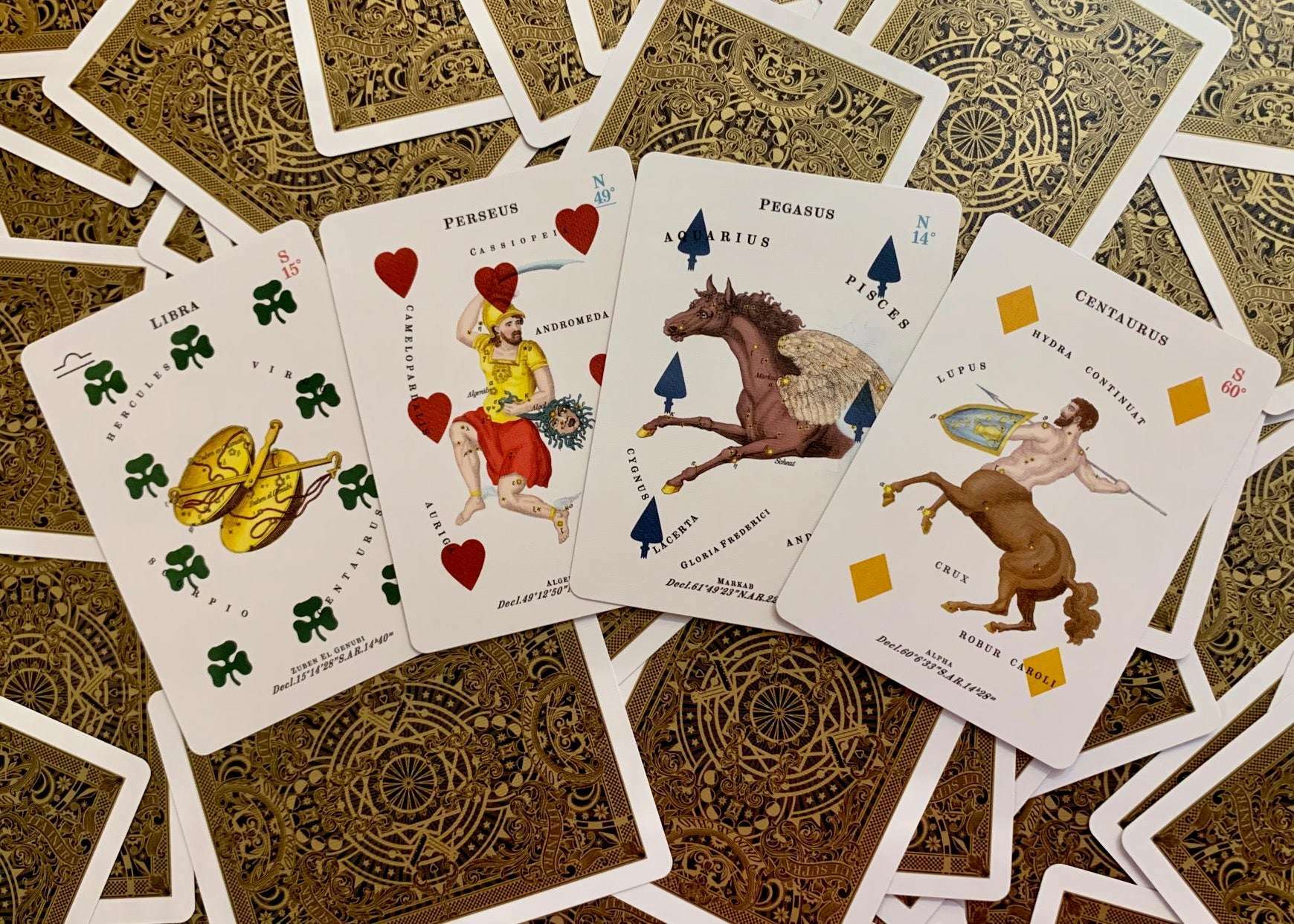 Astronomical Gilded Playing Cards USPCC - Image 3