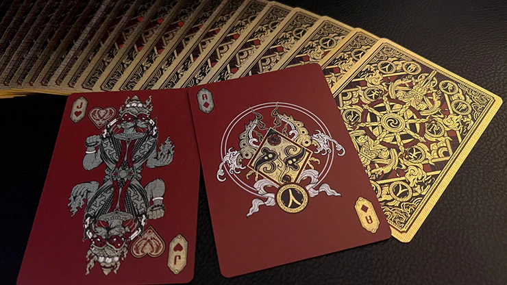 Asura Deluxe Playing Cards - Red - Image 4