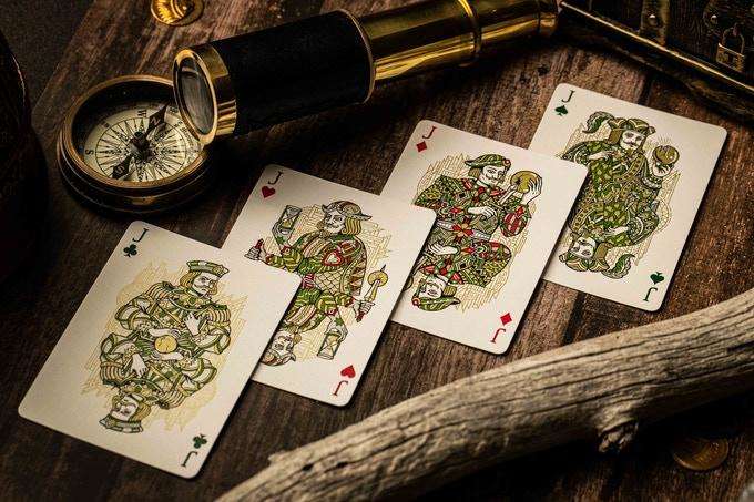 Atlantis Gilded Playing Cards 2 Deck Set USPCC - Image 5