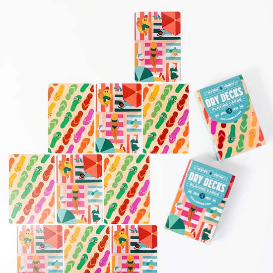 Beach Day Plastic Playing Cards 2 Deck Set - Image 3