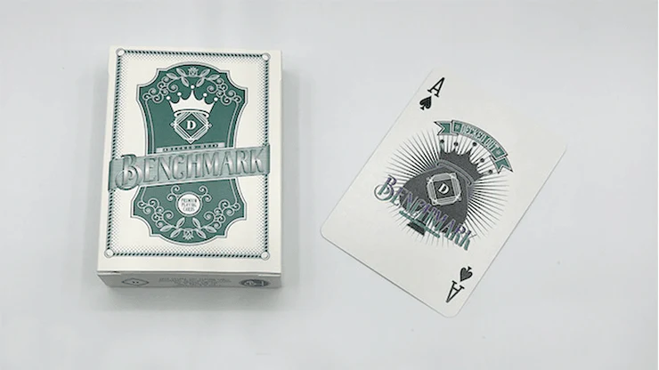 Benchmark Teal Playing Cards USPCC - Image 3