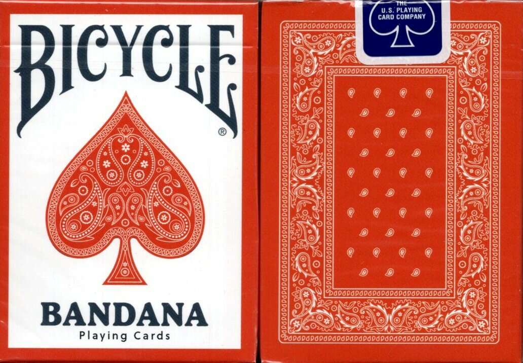 🎄FLASH SALE - Bicycle Bandana Playing Cards - Sun Bleached Crimson - Image 2