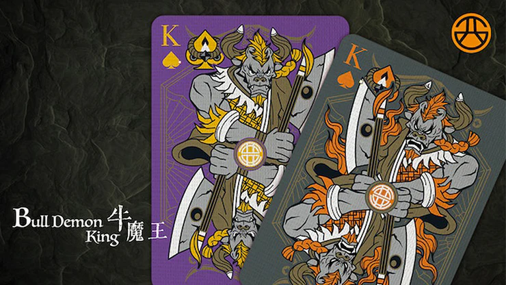 Bicycle Bull Demon King Demolition Grey Playing Cards - Image 3