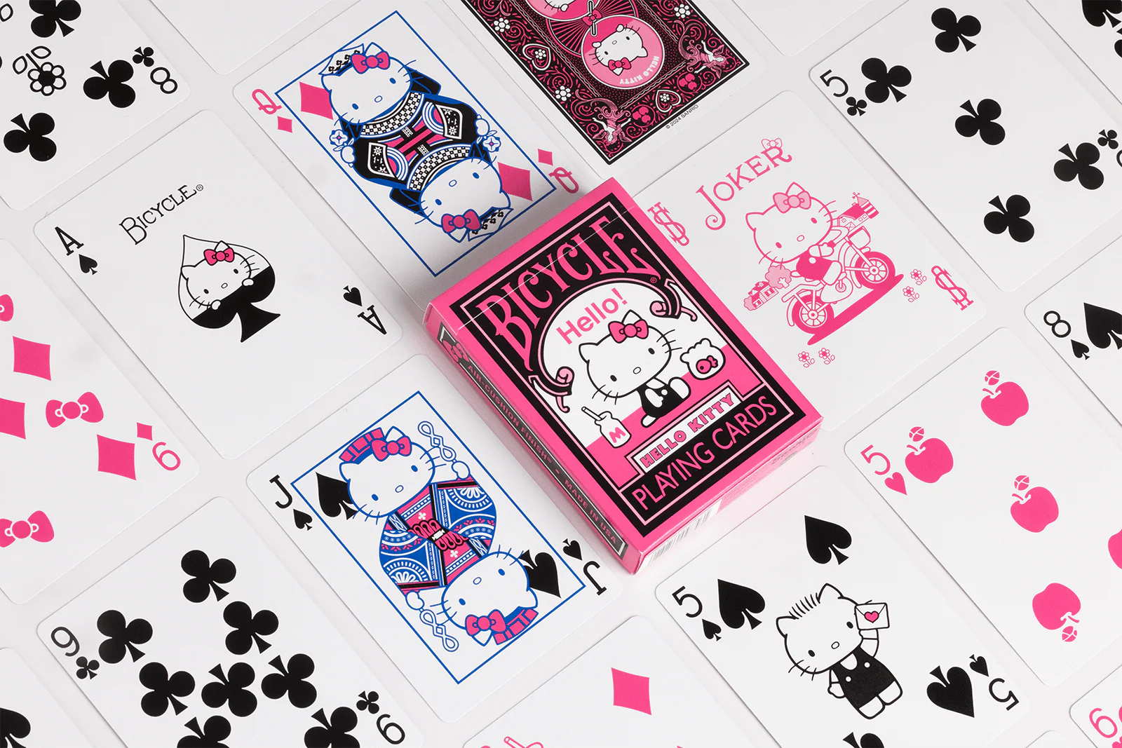 Bicycle Hello Kitty Black and Pink Playing Cards - Cute Meets Classic in Every Shuffle - Image 2