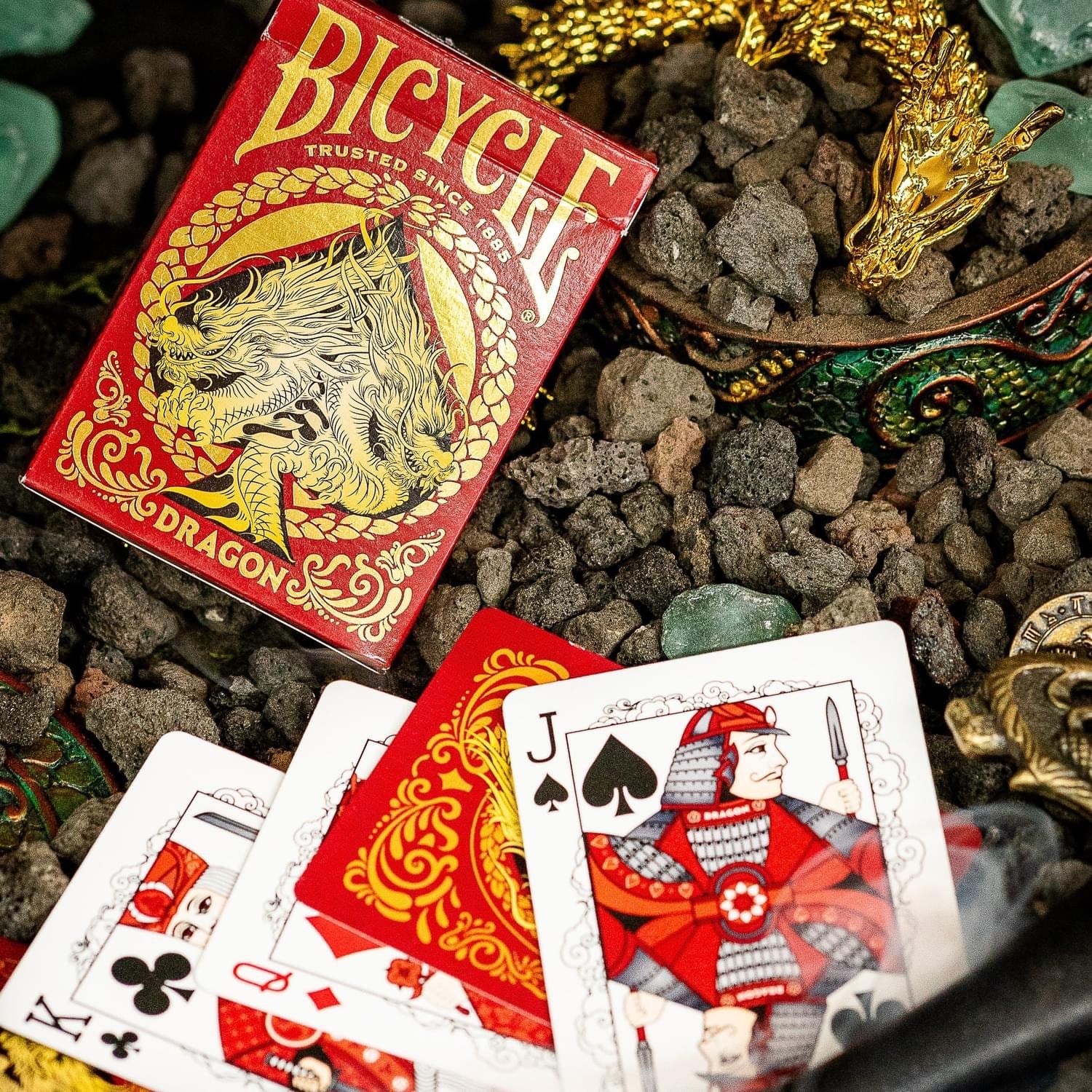 Bicycle Red Dragon Playing Cards - Image 5