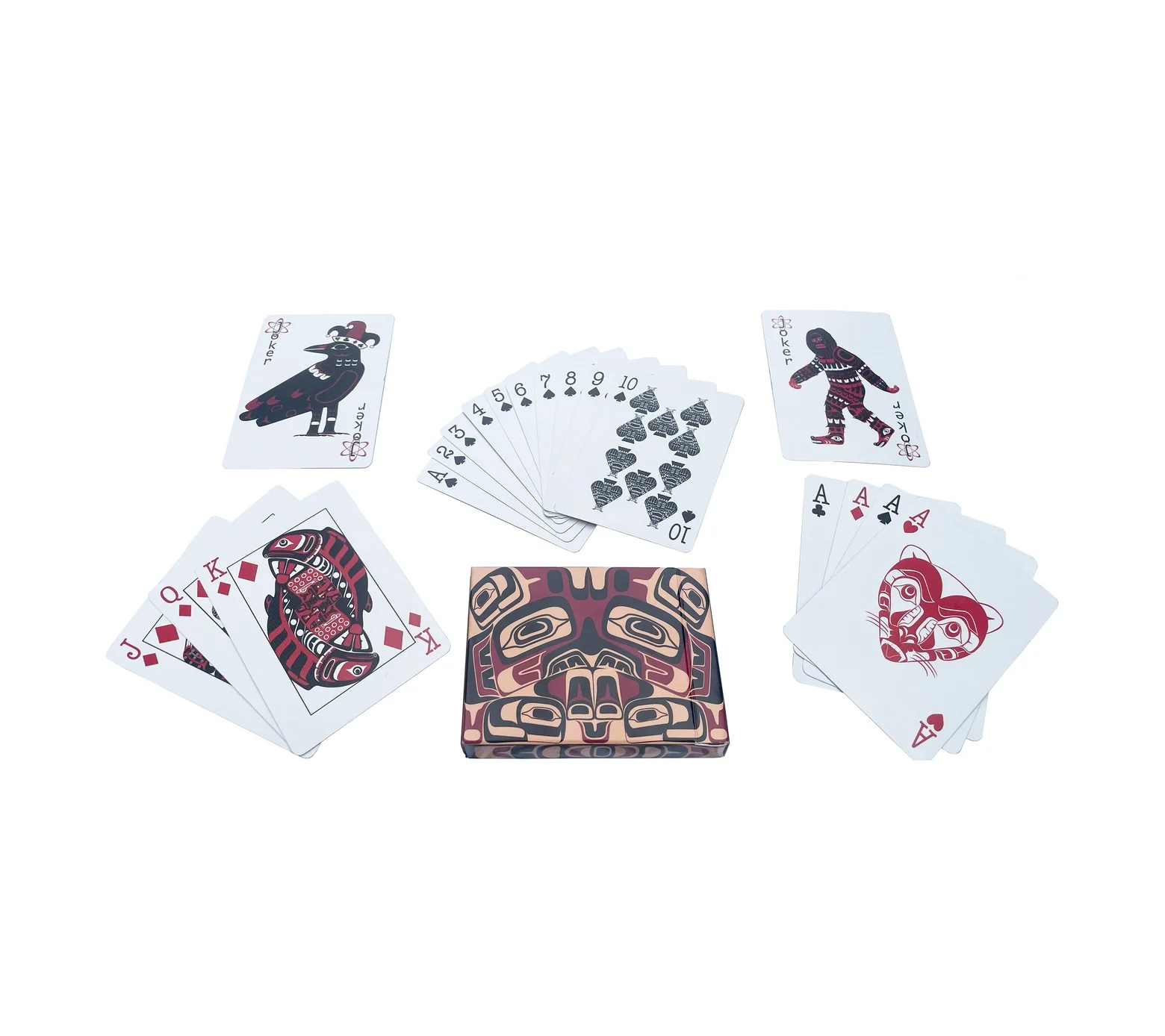 Bicycle Unique Pacific Northwest Native American Art Playing Cards - Image 3