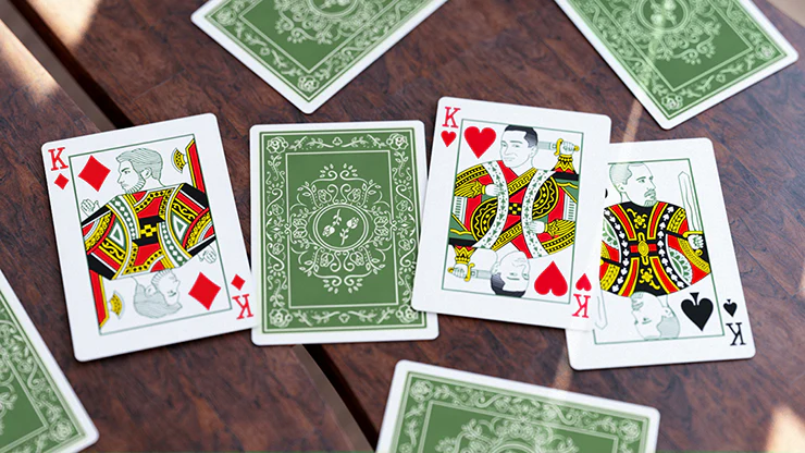 Black Roses 2nd Edition Green Playing Cards USPCC - Image 4