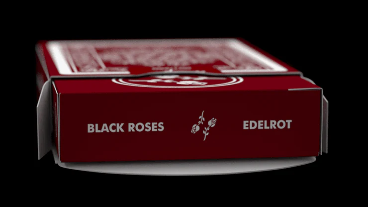 Black Roses Edelrot Mini Playing Cards 2 Deck Set WJPC - Image 4