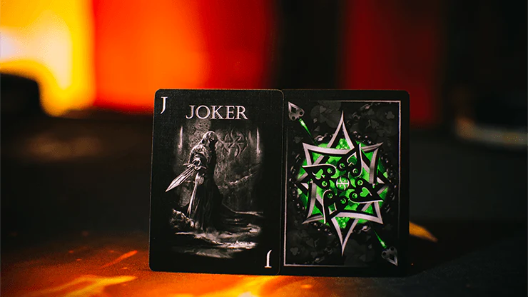 Blades Bloodspear Emerald Playing Cards USPCC - Image 4