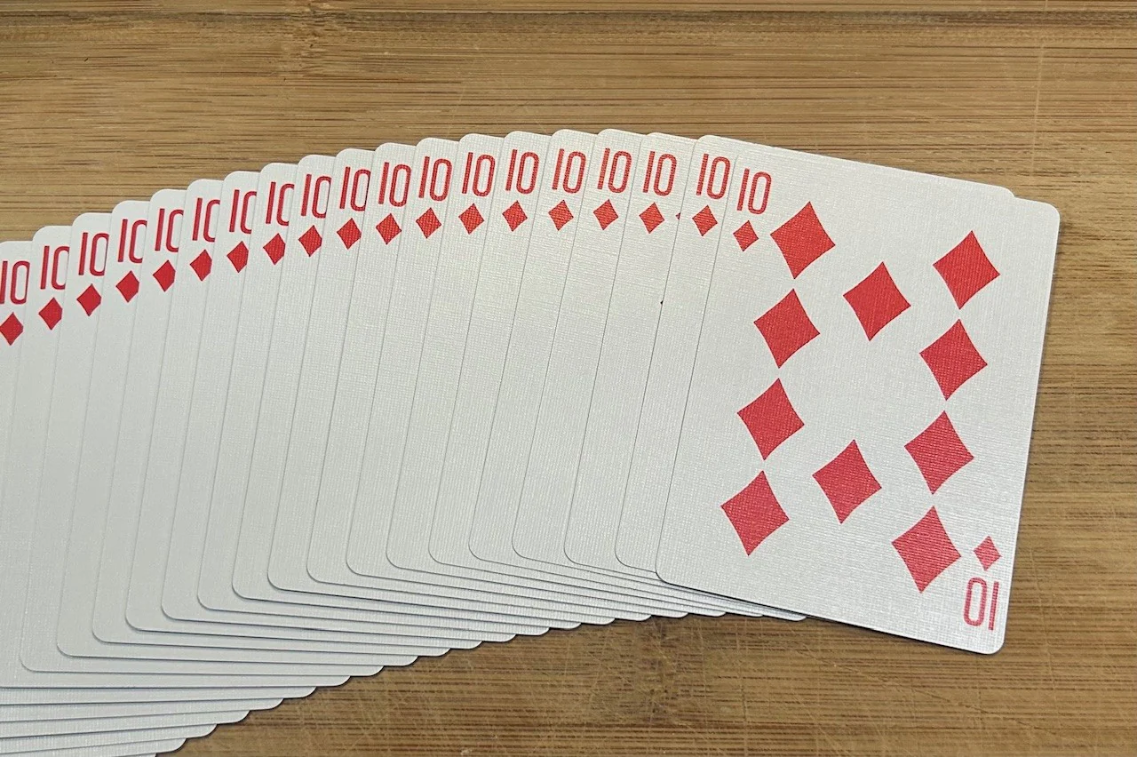 Blue One-Way Forcing Deck - 10 of Diamonds - Image 2