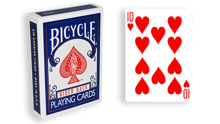Blue One-Way Forcing Deck - 10 of Hearts