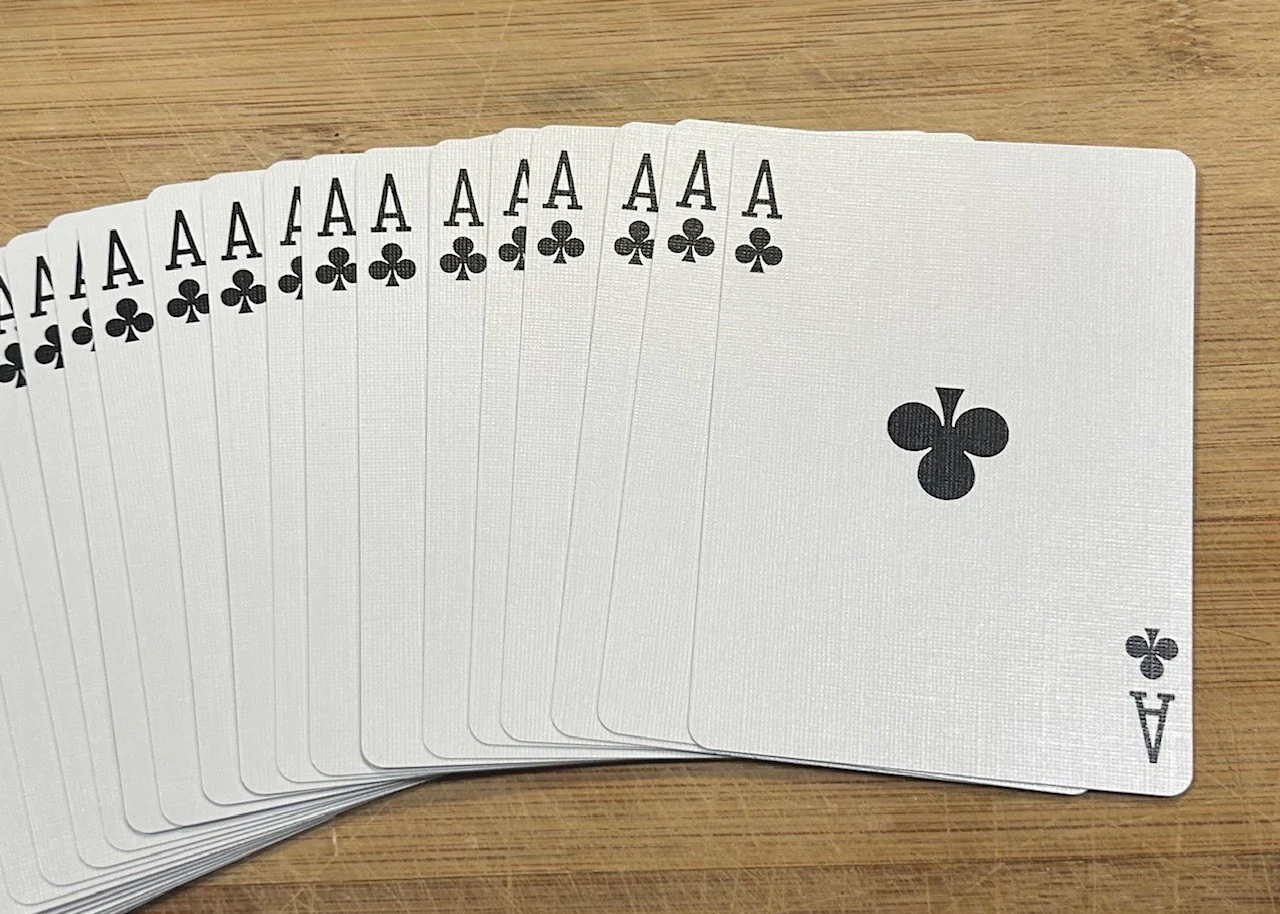 Blue One-Way Forcing Deck - Ace of Clubs - Image 2