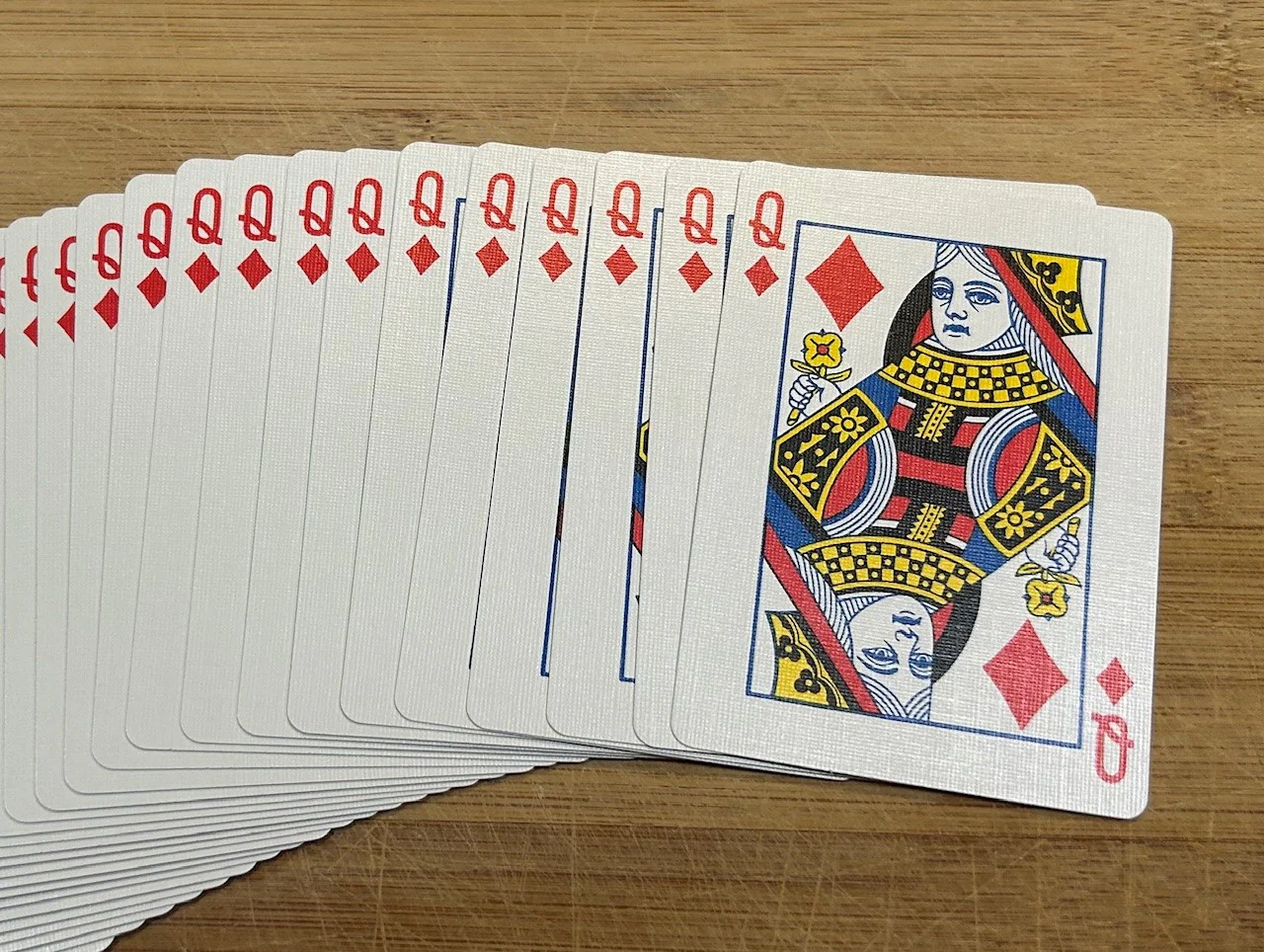 Blue One-Way Forcing Deck - Queen of Diamonds - Image 2