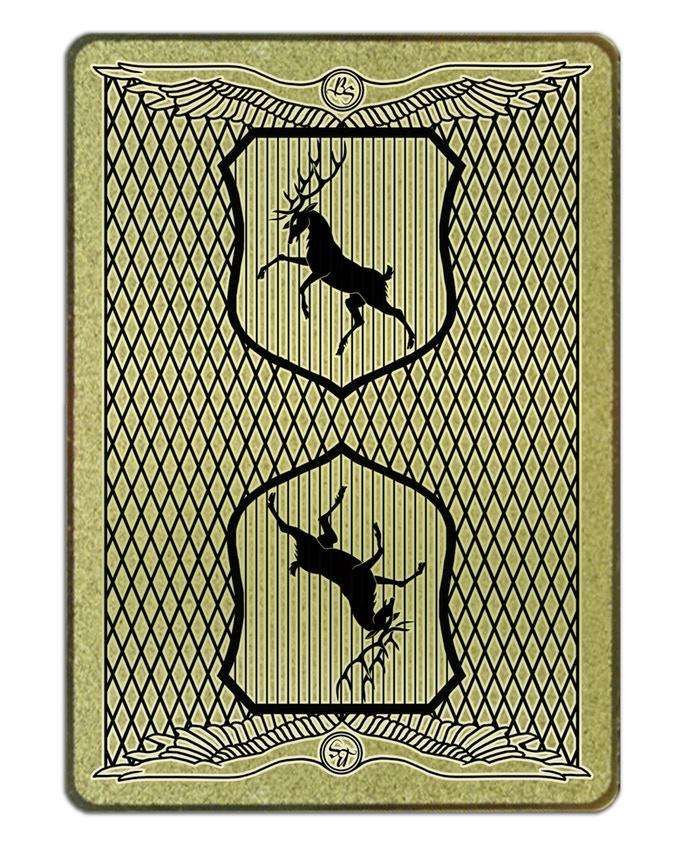 Brass Stag Metal Playing Cards - Image 2