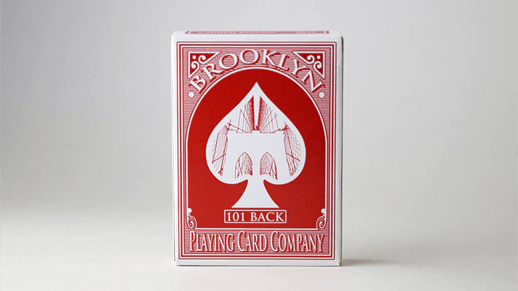 Brooklyn 101 Back v2 Red Marked Playing Cards EPCC - Image 2