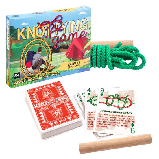 Camper's Knot Tying Game with Deck - Image 2