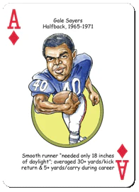 Chicago Football Heroes Playing Cards - Image 6