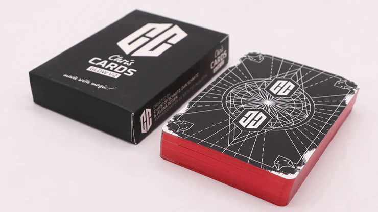 Chris Cards GLOW v2 Gilded Red Playing Cards - Image 3
