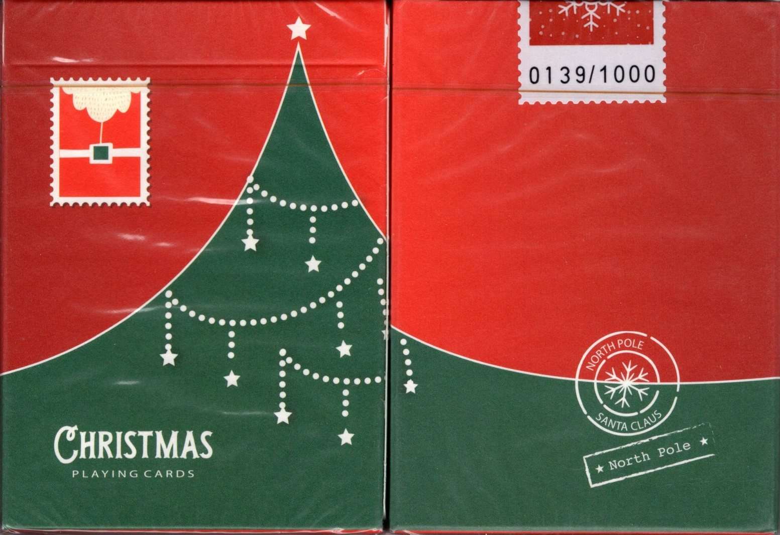 Christmas Red Playing Cards TCC