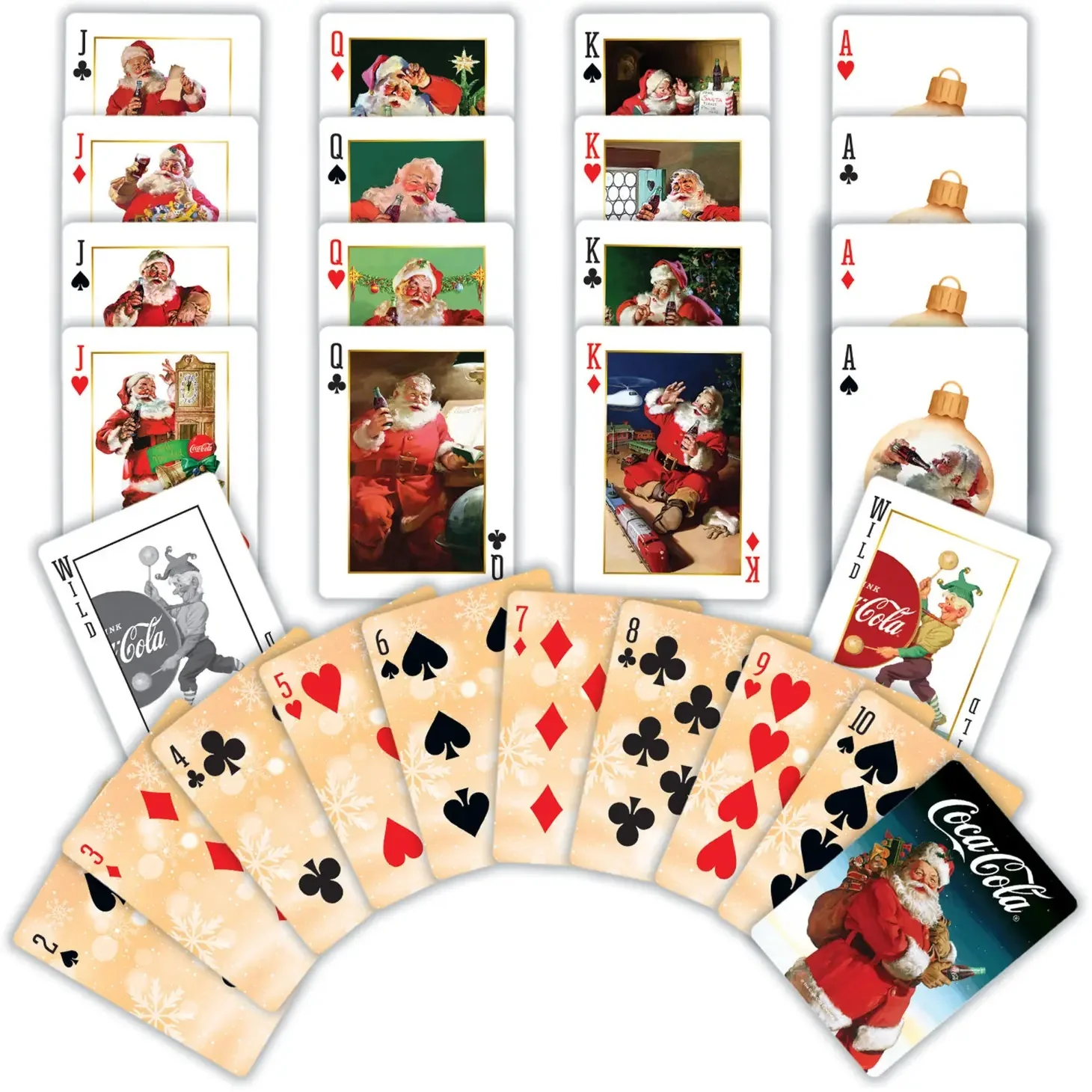 Coca-Cola Vintage Santa Playing Cards - Image 2