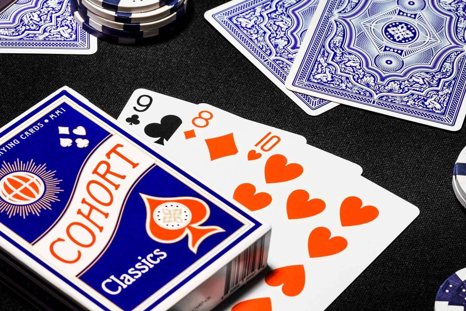 Cohort Blue Marked Playing Cards Cartamundi - Image 9