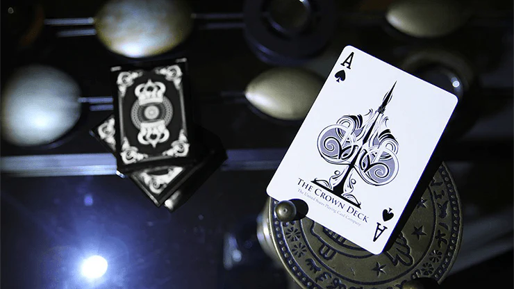 Crown Deck Black Playing Cards USPCC - Image 3