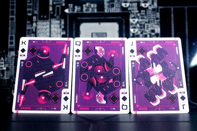 Cyberware Neon Gilded Playing Cards USPCC - Image 7