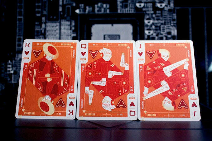 Cyberware Rouge Playing Cards USPCC - Image 4