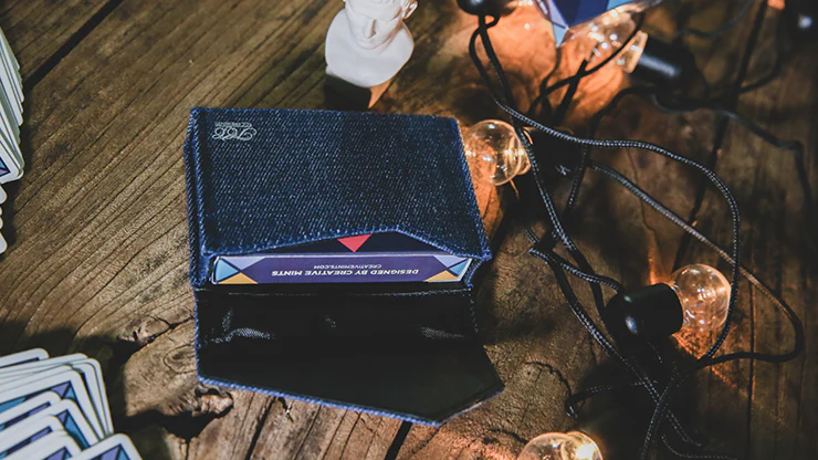 Denim Jean Bag Playing Card Deck Holder - Image 4