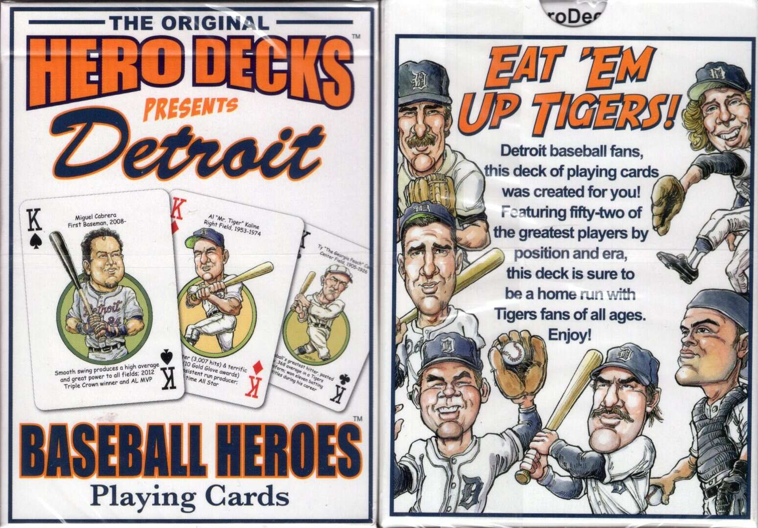 Detroit Baseball Heroes Playing Cards