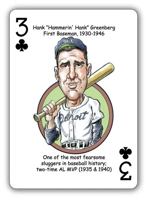 Detroit Baseball Heroes Playing Cards - Image 2