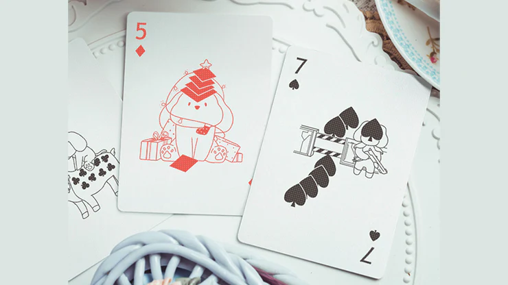 Diary of Kitten and Puppy - Puppy Green Edition Playing Cards - Image 3