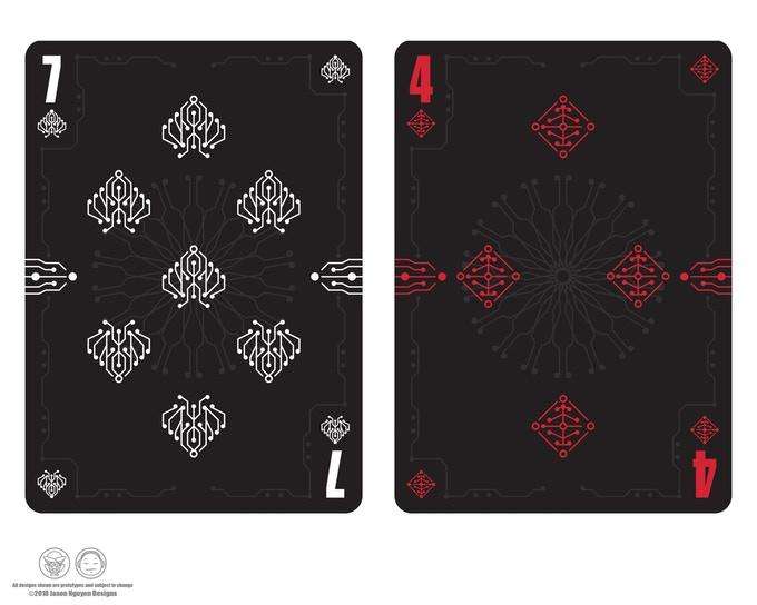 Digital Magma Red Playing Cards MPC - Image 3
