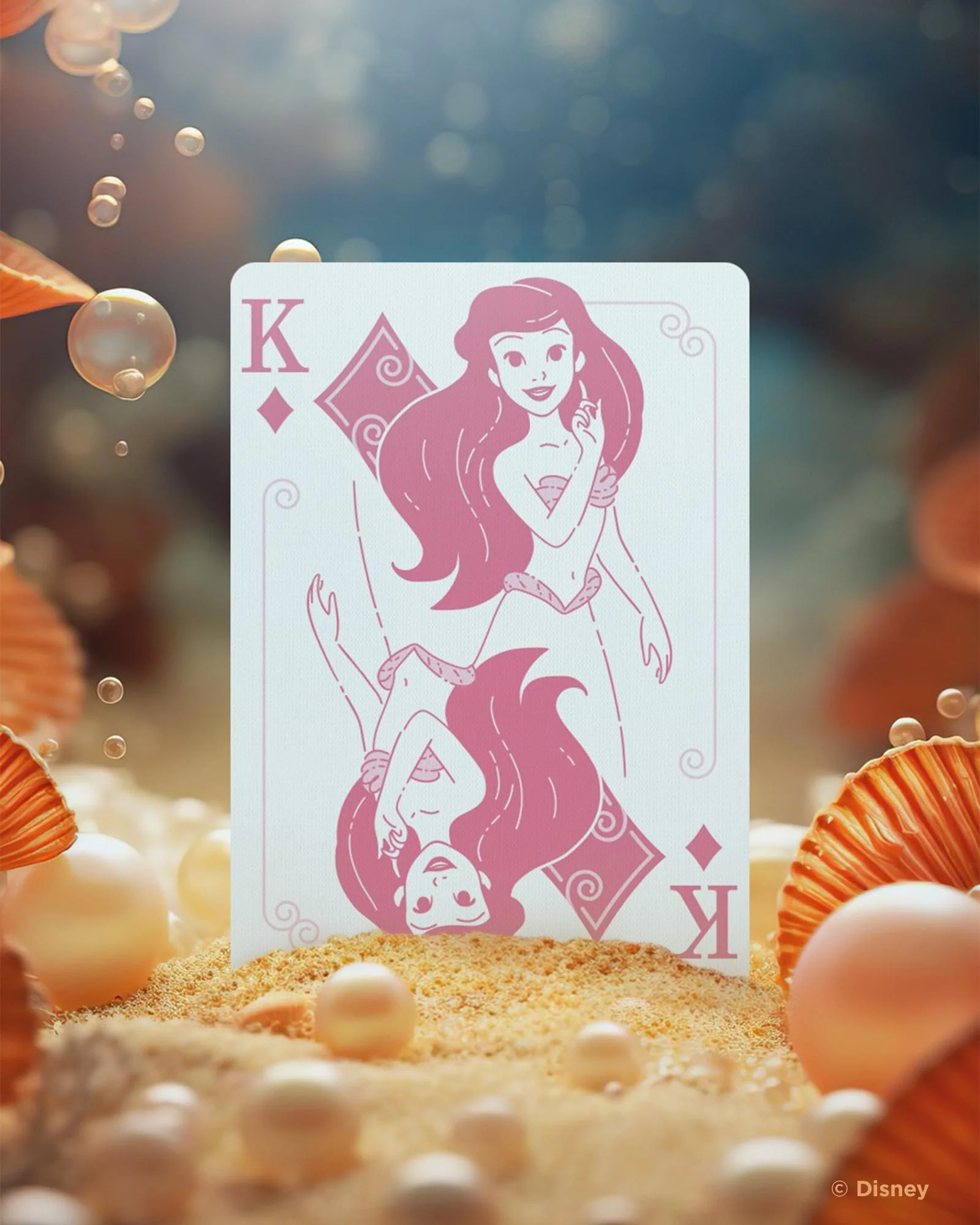 Disney Princess Inspired Navy Bicycle Playing Cards - Image 10