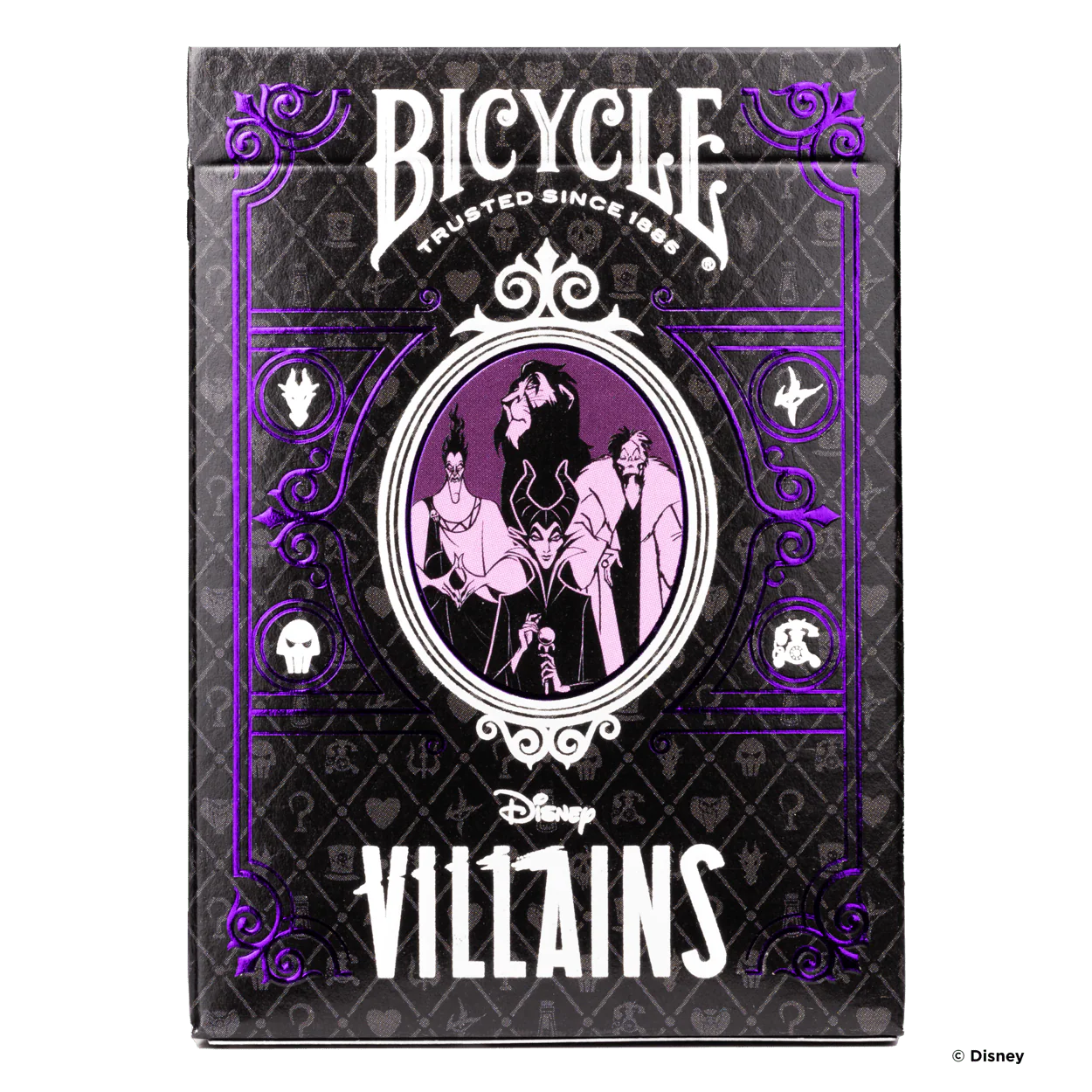 Disney Villains Inspired Purple Bicycle Playing Cards - Image 3