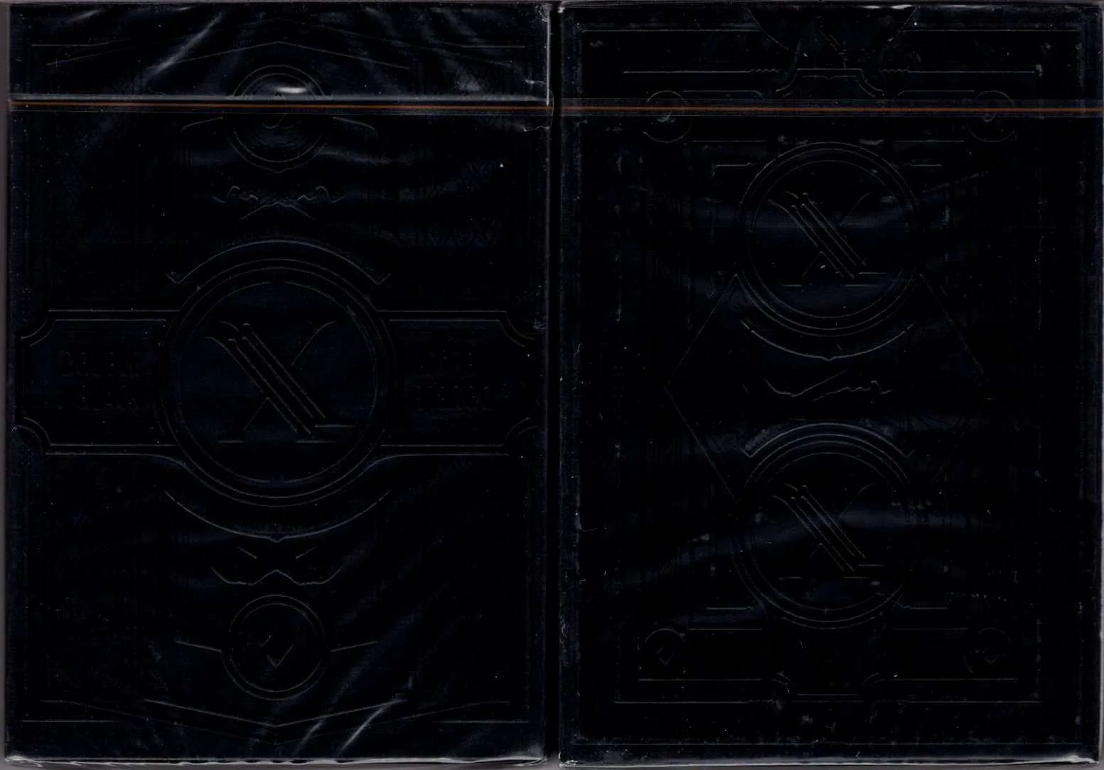 Double Black Waterproof Plastic Playing Cards